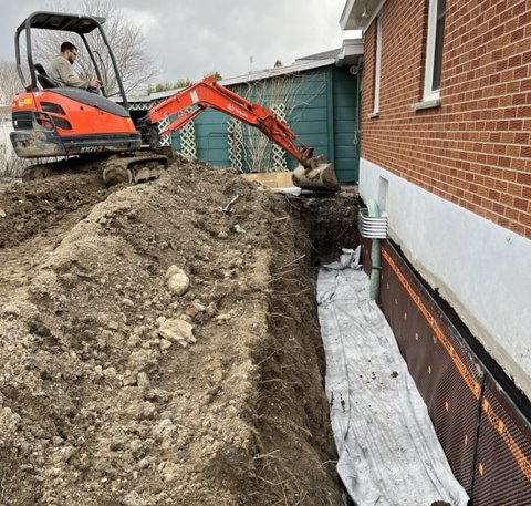 Construction APC Drain and crack Saint-Jean-sur-Richelieu