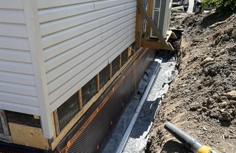 Construction APC Drain and crack La Prairie